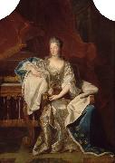 Hyacinthe Rigaud Portrait of Marie Anne de Bourbon Spain oil painting artist